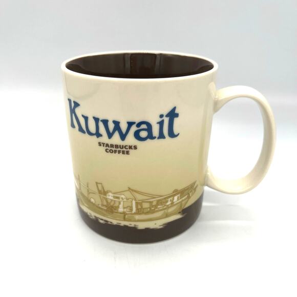 Starbucks 2015 Kuwait Coffee Mug Global City Icon Series 16 Ounces - Picture 1 of 7